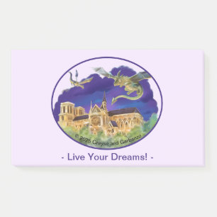 Gargoyle Notre Dame - Parijs Droom Notities 10" x Post-it® Notes