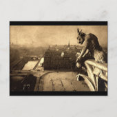 Gargoyle Notre Dame, Paris Frankrijk 1912 Briefkaart (Voorkant)