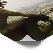 Gargoyle over de stad, Poster Parijs (Hoek)