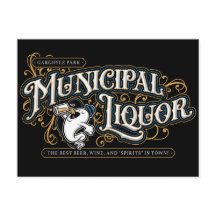 Gargoyle Park Municipal Liquor briefkaart