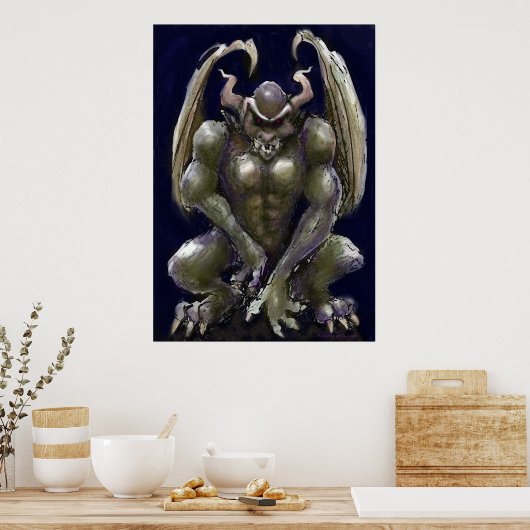 Gargoyle Poster (Keuken)