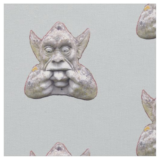 Gargoyle Print Stof (Close Up)