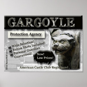 Gargoyle Protection Agency Canvas Print