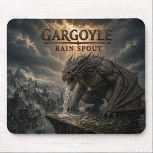 Gargoyle Regenpijp Donker Realisme Muismat
