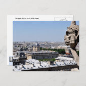 Gargoyle uitzicht Parijs, Notre Dame Briefkaart (Voorkant / Achterkant)