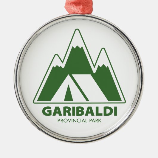 Garibaldi Provincial Park Mountains Camping Metalen Ornament (Voorkant)