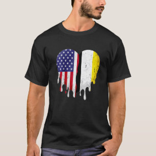 Garifuna American Patriot Grown country meldt hem T-shirt