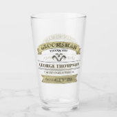 Garin de mariage Verre classique vintage simple (Devant)