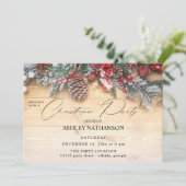 Garland & Berries - Robuust kerstfeest Kaart (Staand voorkant)