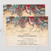 Garland & Berries - Robuust kerstfeest Kaart (Voorkant / Achterkant)