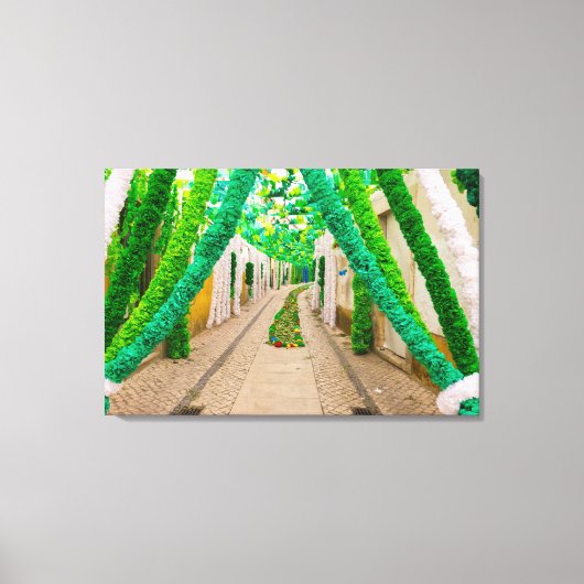 Garland Decorations for a Festival Canvas Afdruk (Voorkant)