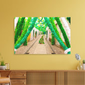 Garland Decorations for a Festival Canvas Afdruk (Insitu (Woonkamer))