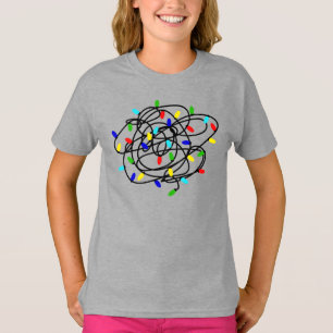 Garland kerstverlichting t-shirt