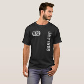 Garland Texas 972 Area Code Retro T-shirt (Voorkant volledig)