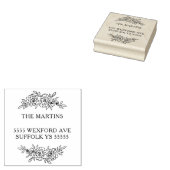 Garlands Address Design Rubberstempel (Gestempeld)