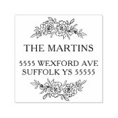 Garlands Address Design Zelfinktende Stempel (Design)
