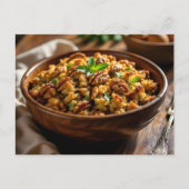 Garlic and Walnut Stuffing Recipe Card Briefkaart (Voorkant)
