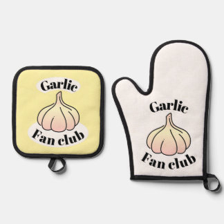 Garlic fan club ovenwant & pannenlap set
