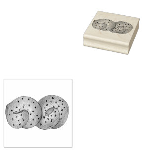 Garlic Knots Bread Roll Italy Food Restaurant Rubberstempel