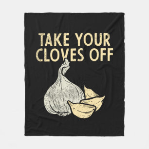 Garlic Plant Fleece Deken