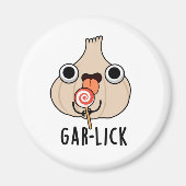 Garlick Funny Garlic Herb Pun Magneet (Voorkant)