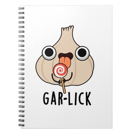 Garlick Funny Garlic Herb Pun Notitieboek (Voorkant)