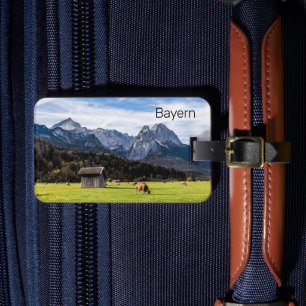Garmisch Partenkirchen Alps Beieren Duitsland Bagagelabel