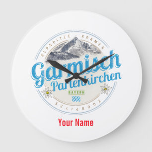Garmisch Partenkirchen Beieren Vintage Alps Grote Klok
