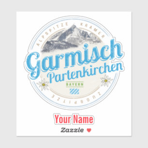 Garmisch Partenkirchen Beieren Vintage Alps Sticker