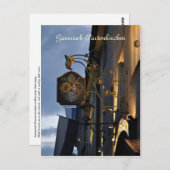 Garmisch-Partenkirchen la carte postale de nuit (Devant / Derrière)