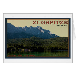 Garmisch - Zugspitze au-dessus de l'Eibsee