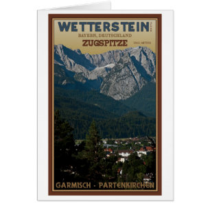 Garmisch - Zugspitze au-dessus de ville