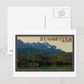 Garmisch - Zugspitze boven de Eibsee Briefkaart (Voorkant / Achterkant)