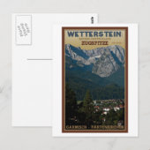 Garmisch - Zugspitze boven Stad Briefkaart (Voorkant / Achterkant)