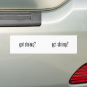 garnaal bumpersticker (Op auto)