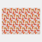 Garnaal Long Antennae Pattern Inpakpapier Vel (Voorkant)