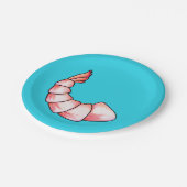 Garnaal Papieren Bordje (Gekanteld)