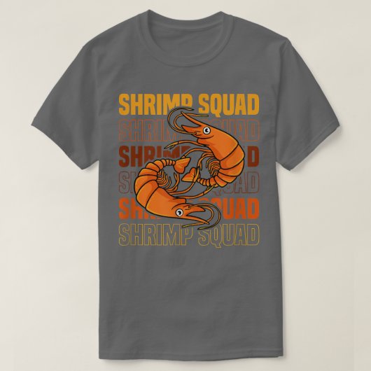 Garnaal Squad Ironic Seafood Chewns T-shirt (Design voorkant)