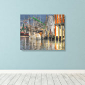 Garnalen. Canvas Afdruk (Insitu (Houten vloer))