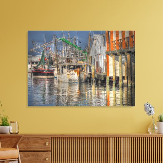 Garnalen. Canvas Afdruk (Insitu (Woonkamer))