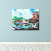 Garnalen Canvas Afdruk (Insitu (Houten vloer))