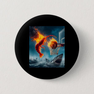 Garnalen Dopen Op Haai Grappige Visvangst Meme  Ronde Button 5,7 Cm