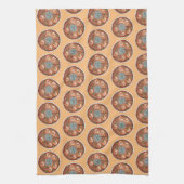 Garnalen Gumbo Stew Louisiana LA New Orleans Food Theedoek (Verticaal)