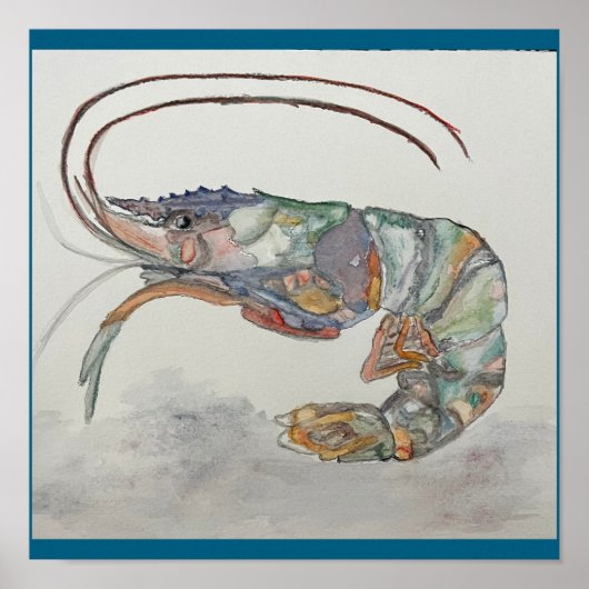 garnalenprint van C. JONES Poster (Voorkant)