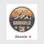 Garnavillo, Iowa IA, Verenigde Staten Sticker (Vel)