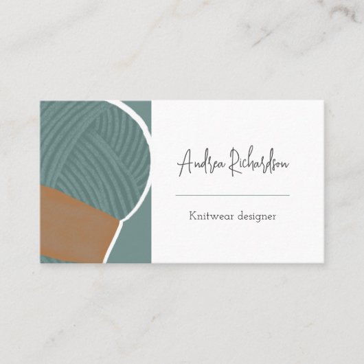 Garnenspoelbrei met handgereedschap visitekaartje (Voorkant)