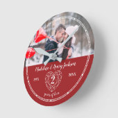 Garnet 2nd Wedding Jubileum Ronde Klok (Hoek)