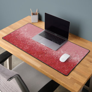 Garnet Abstrait Art Desk Mat