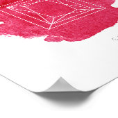 Garnet Birthstone januari Poster (Hoek)