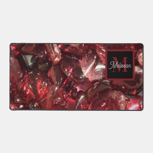 Garnet Birthstone Monogram Personalized Name (Recto)